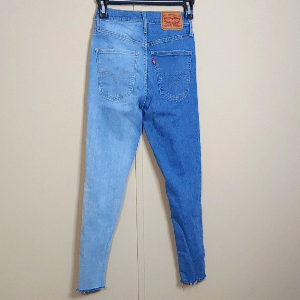 Levi's Two-Tone Women's Jeans Mile High Super Skinny, Size 24